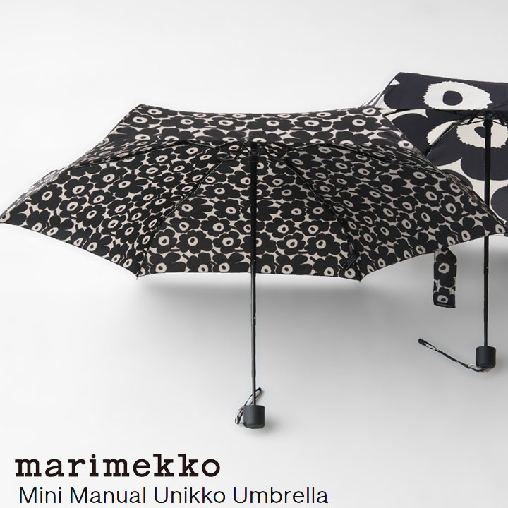宅送] marimekko(マリメッコ) Mini Manual Unikko 折りたたみ傘(52243