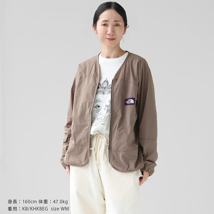 訳あり☆ノースフェイスパープルレーベル ニットカーディガンLサイズ  