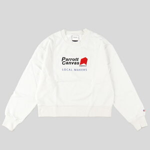 �y20��OFF�I�zPARROTT CANVAS �p���b�g�L�����o�X�bCorporate Logo �N���[�l�b�N�X�E�F�b�g PC25212020