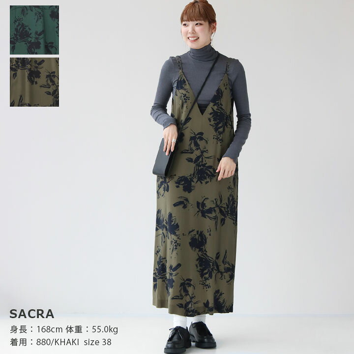 楽天市場】SACRA(サクラ) シェードフラワー ワンピース(123514041  