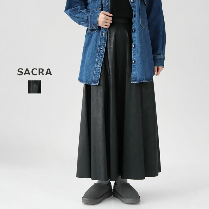 楽天市場】SACRA サクラ｜シンセティック レザースカート 125608122 
