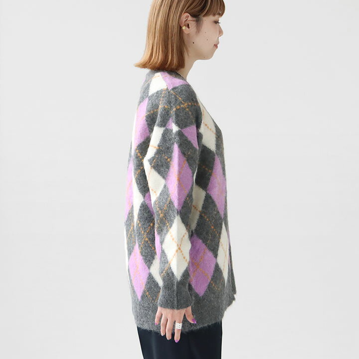 楽天市場】SHINZONE(シンゾーン) シャギーアーガイルカーディガン  