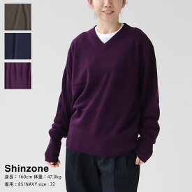 SHINZONE(シンゾーン) WOOL CASHMERE DADDY ニット(23AMSNI03)
