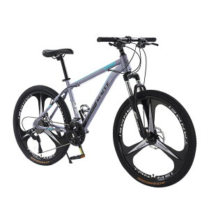 マウンテンバイク 26インチ 21段変速 MTB 自転車 ディスクブレーキ クロスバイク 泥よけ、空気入れ、ワイヤ錠のプレゼント付き 超高炭素鋼フレーム 荒野越え 通勤 通学