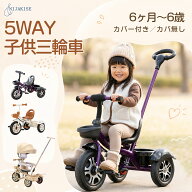 マニュアルしました！ Nijakise 5in1 三輪車 サンシェード 子供用 三輪車 コンパクト 背もたれ付き 手押…