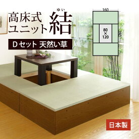 高床式 ユニット 畳 【天然い草Dセット】畳収納 収納畳 畳ベッド 畳BOX 畳ボックス タタミベッド スツール たたみベッド 新生活