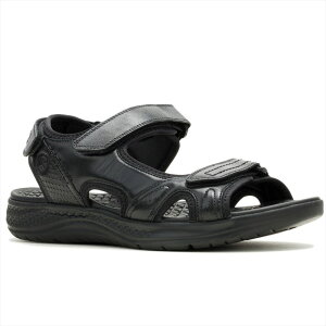 �yHushPuppies 2026�N�t�ă��f���zHushPuppies �n�b�V���p�s�[ �����Y �C �V���[�Y �T���_�� ACTIVATE QTR STRAP/BOLD BLACK LEATHER HPM10892