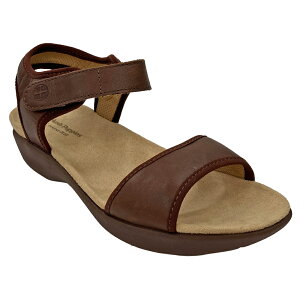 �yHushPuppies 2025�N�t�ă��f���z HushPuppies �n�b�V���p�s�[ ���f�B�[�X �C �V���[�Y �T���_�� DORRI QTR STRAP SANDAL BROWN LEATHER HW06699-212