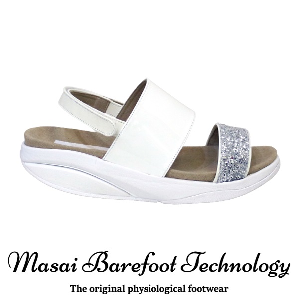 限定商品 レディースサンダル Masai Barefoot Technology マサイベアフットテクノロジー MBT エムビーティー DOUBLE 憧れ サンダル 通販でクリスマス 20416 WHITE STRAP レディース