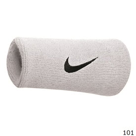 【SALE】NIKE ナイキ スポーツアクセサリー スウッシュ ダブルワイドリストバンド ホワイトブラック BN2094-101