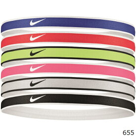 【SALE】NIKE ナイキ スポーツアクセサリー チップ スウッシュ スポーツ ヘッドバンド 6本パック BN2071-655