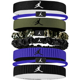 【在庫処分超特価】JORDAN ジョーダン スポーツアクセサリー エラスティックスポーツ ミックスワイズヘアタイ 8本パック JD9014-155 ホワイト/パープルコメット/ブラック