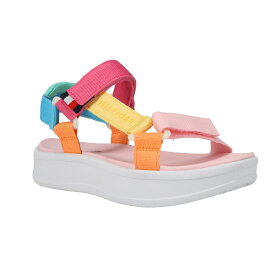 18cm〜24cm TOMMY HILFIGER トミーヒルフィガー シューズ サンダル 靴 子供 ジュニア 男の子 女の子 LEOMI UTILITY PINK ORANGE MULTI THS10435