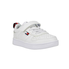 13cm〜17cm TOMMY HILFIGER トミーフィルフィガー ベルクロシューズ スニーカー 靴 子供 ジュニア キッズ 男子 女子 CADE COURT LOW ALT WHITE SMOOTH TH100937