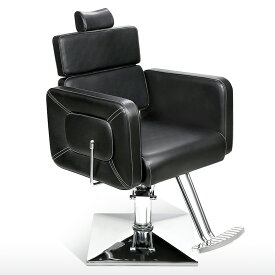 【レビュー特典あり】BarberPub クラシックサロンチェア カットチェア シャンプーチェア 美容室 バーバーチェア スタイリングチェア リクライニング 写真スタジオ アートスタジオ 取り外せるヘッドレストと上部背もたれ 360度回転 分厚いシート 合皮 エレガント 高さ調節