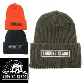 LURKING CLASS ラーキングクラス LOGO BEANIE スケッチータンク SKETCHY TANK ニット帽 ビーニー 帽子ストリート skate BLACK,OLIVE,ORANGE