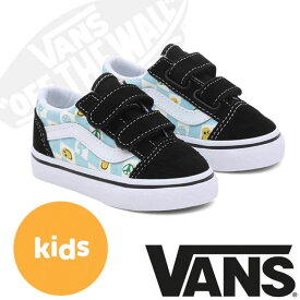 VANS バンズ KIDS OLD SKOOL V MELTED CHECK MULTI オールドスクール 子供用 キッズ シューズ 靴