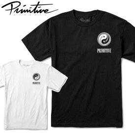 PRIMITIVE プリミティブ Dual Tee Tシャツ 半袖 BLACK WHITE スケートボード スケボー SKATE アパレル ストリート