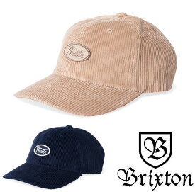 BRIXTON ブリクストン PARSONS LP CAP キャップ コーデュロイ ハット 帽子 SKATE スケート ストリート ロゴ [SAND, WASHED NAVY]