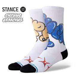 STANCE スタンス TRYIN SUCKER CREW ハイソックス 靴下 socks sox インナー スケボー スケート ストリート [WHITE]