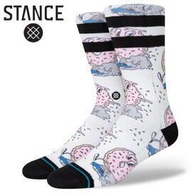 STANCE スタンス CRUZIN FOR A BRUZIN CREW ハイソックス 靴下 socks sox インナー スケボー スケート SKATE ストリート アウトドア [OFF WHITE]