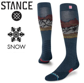 STANCE スタンス CHIN VALLEY ソックス 靴下 socks sox INFIKNIT インフィニット スノーボード スキー 雪山 冬 snow 寒さ対策 防寒 メリノウール [BLUE]