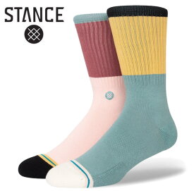 STANCE スタンス BLOCKED CREW ハイソックス 靴下 INFIKNIT インフィニット socks sox [MULTI]