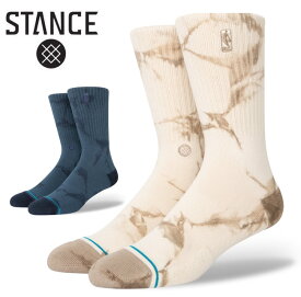 STANCE スタンス NBA LOGOMAN DYE ハイソックス 靴下 socks sox [NATURAL, NAVY]