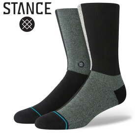 STANCE スタンス SUFFIX ハイソックス 靴下 INFIKNIT インフィニット socks sox インナー ストリート アウトドア 柄 [BLACK]