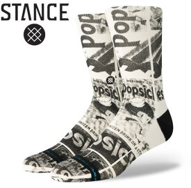 STANCE スタンス POPSICLE CREW ハイソックス 靴下 socks sox インナー アウトドア [VINTAGE WHITE]
