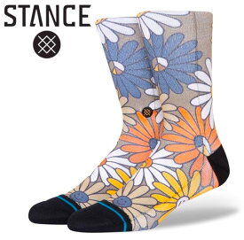 STANCE スタンス TRIPPY FIELDS ハイソックス 靴下 socks sox インナー スケボー スケート SKATE ストリート アウトドア 柄 [MULTI]