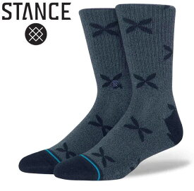 STANCE スタンス WHIFFENPOOF ハイソックス 靴下 INFIKNIT インフィニット socks sox インナー ストリート アウトドア 柄 [NAVY]