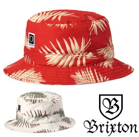 BRIXTON ブリクストン BETA PACKABLE BUCKET HAT バケットハット 帽子 SKATE スケート ストリート ロゴ [ALOHA OFF WHITE,ALOHA RED]