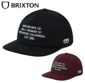 BRIXTON ブリクストン UNION II NETPLUS MP SNPK CAP キャップ ハット 帽子 [BLACK, PORT]