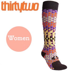 thirtytwo 32 サーティーツー WOMENS TONE SPECTRUM VAPOR SOCK ソックス 靴下 socks sox 女性用 レディース スノーボード スキー 雪山 冬 snow 寒さ対策 防寒 パーク [BLACK]