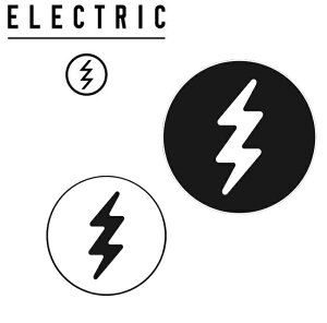 ELECTRIC GNgbN ICON LOGO STICKER SXebJ[ V[ ANZT[ G