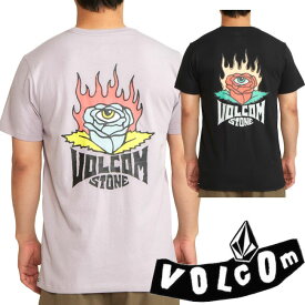 VOLCOM ボルコム NPAC ROSEYE LSE SS TEE BLACK NIRVANA Tシャツ スノーボード スケボー サーフィン 半袖 アウトドア