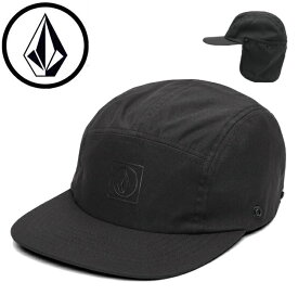VOLCOM ボルコム STONE TRIP FLAP HAT BLACK CAP キャップ ハット 帽子 ハイキングトレッキング アウトドア
