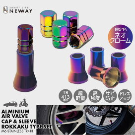 楽天市場】エアバルブキャップ六角タイプ 4個セット ＆アルミ 