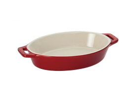 ストウブ 【staub】 セラミック オーバルディッシュ チェリー 17cm 40511-228