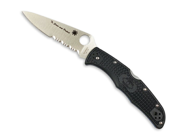 楽天市場】スパイダルコ / SPYDERCO エンデューラ4 ブルーライン 半波  