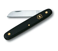 【国内正規品】ビクトリノックス 【VICTORINOX】 フローリストナイフ ストレート ブラック 折りたたみガ…