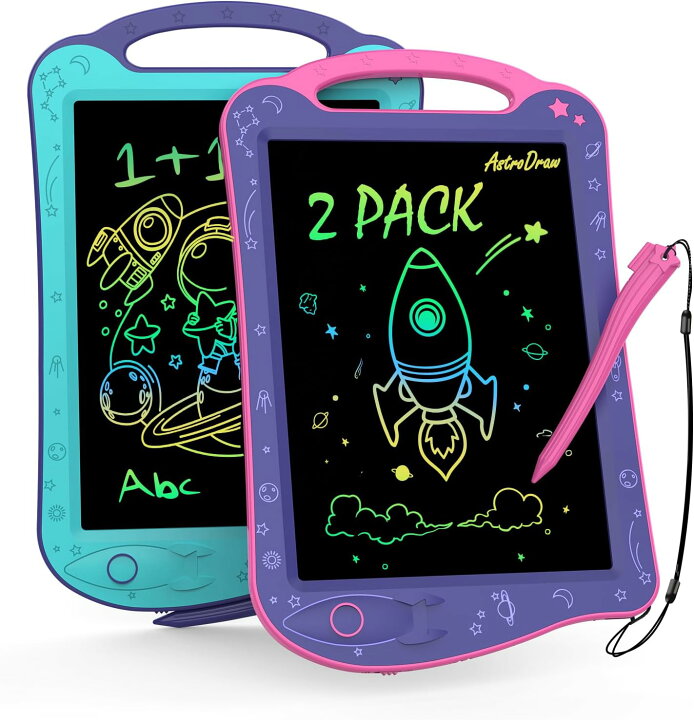 楽天市場】HOMESTEC AstroDraw お絵かきボード 2枚入り 高輝度 カラフルスクリーン 繰り返し書いて消せるボード 子供 おもちゃ 幼児 教育 学習 落書き 知育玩具 女の子 男の子 3歳 4歳 5歳 6歳 プレゼント 誕生日 パープル/ピンク&ブルー/パープル : NEWYES楽天市場店 おえかきボード 大画面 子供用多機能音楽カラー磁気描画ボード早期教育パズル落書きライティングボード 描画と消去が簡単 (色 : 緑,