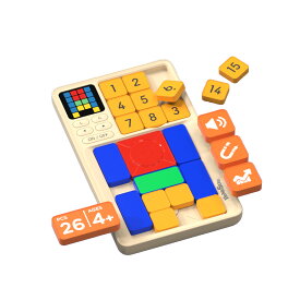 NEWYES スーパースライド スライドパズル 知育 玩具 時間制限チャレンジモード 学習モード 易から難へ 脳トレ 子供 大人 成人 永久に遊べるパズル ギフト おもちゃ クリスマス 賢人パズル ポータブル 誕生日 旅行 入学 男の子 女の子 8歳 9歳 10歳 11歳