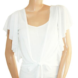 ボレロ 半袖 ダンス衣装 ホワイトトップス ホワイト フリーサイズ -