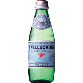 サンペレグリノ　炭酸入り　ナチュラルミネラルウォーター　250ml　瓶　（1ケース/24本入り） ■