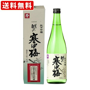 送料無料(RCP) 越の寒中梅 純米吟醸 720ml  (北海道・沖縄+890円)