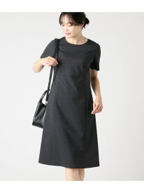 【SALE／40%OFF】マイクロ千鳥 パネルウエスト切替半袖ワンピース NEWYORKER WOMEN ニューヨーカー ワンピース・ドレス ワンピース ネイビー【RBA_E】【送料無料】[Rakuten Fashion]