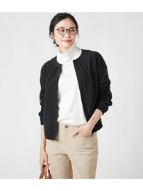 【SALE／50%OFF】ポリエステルナイロンマットタフタ ショートブルゾン NEWYORKER WOMEN ニューヨーカー ジャケット・アウター ブルゾン・ジャンパー ブラック【RBA_E】【送料無料】[Rakuten Fashion]