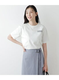 【SALE／47%OFF】【L】コットン天竺 グラデーションNEWYORKERロゴTシャツ NEWYORKER WOMEN L-SIZE ニューヨーカー エルサイズ トップス カットソー・Tシャツ グリーン オレンジ ホワイト【RBA_E】【送料無料】[Rakuten Fashion]